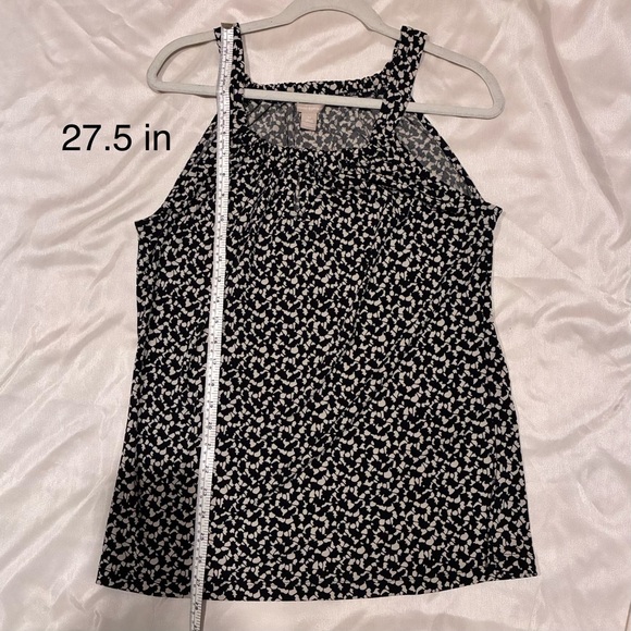 NWOT Banana Republic Halter neck style blouse top Black Cream Size M - Picture 13 of 13